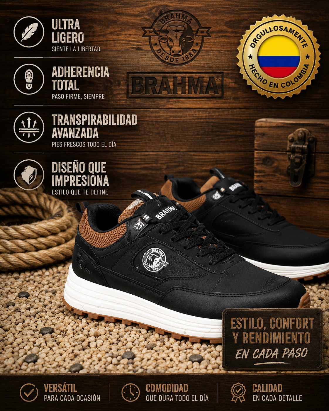 🔥PROMO - ZAPATOS BRAHMA + REGALO🎁